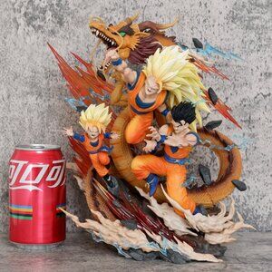 28cm Anime Dragon Ball Z Super Saiyan dragon Fist Figure Goku Gohan Goten Figure
